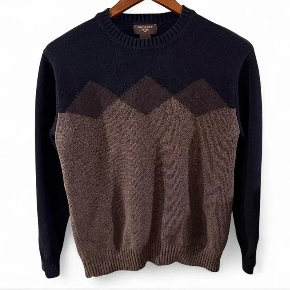 Vintage Dockers Argyle Crewneck Sweater Size Men’s Medium